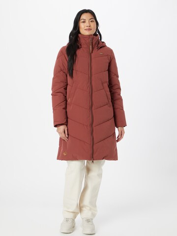 Ragwear Between-seasons coat 'REBELKA' in Red: front