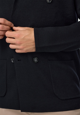Boggi Milano Between-Seasons Coat in Blue