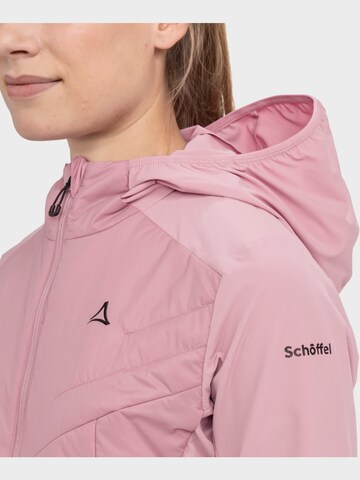Schöffel Outdoorjas 'Hybrid Jk Style Blaueis WMS' in Roze