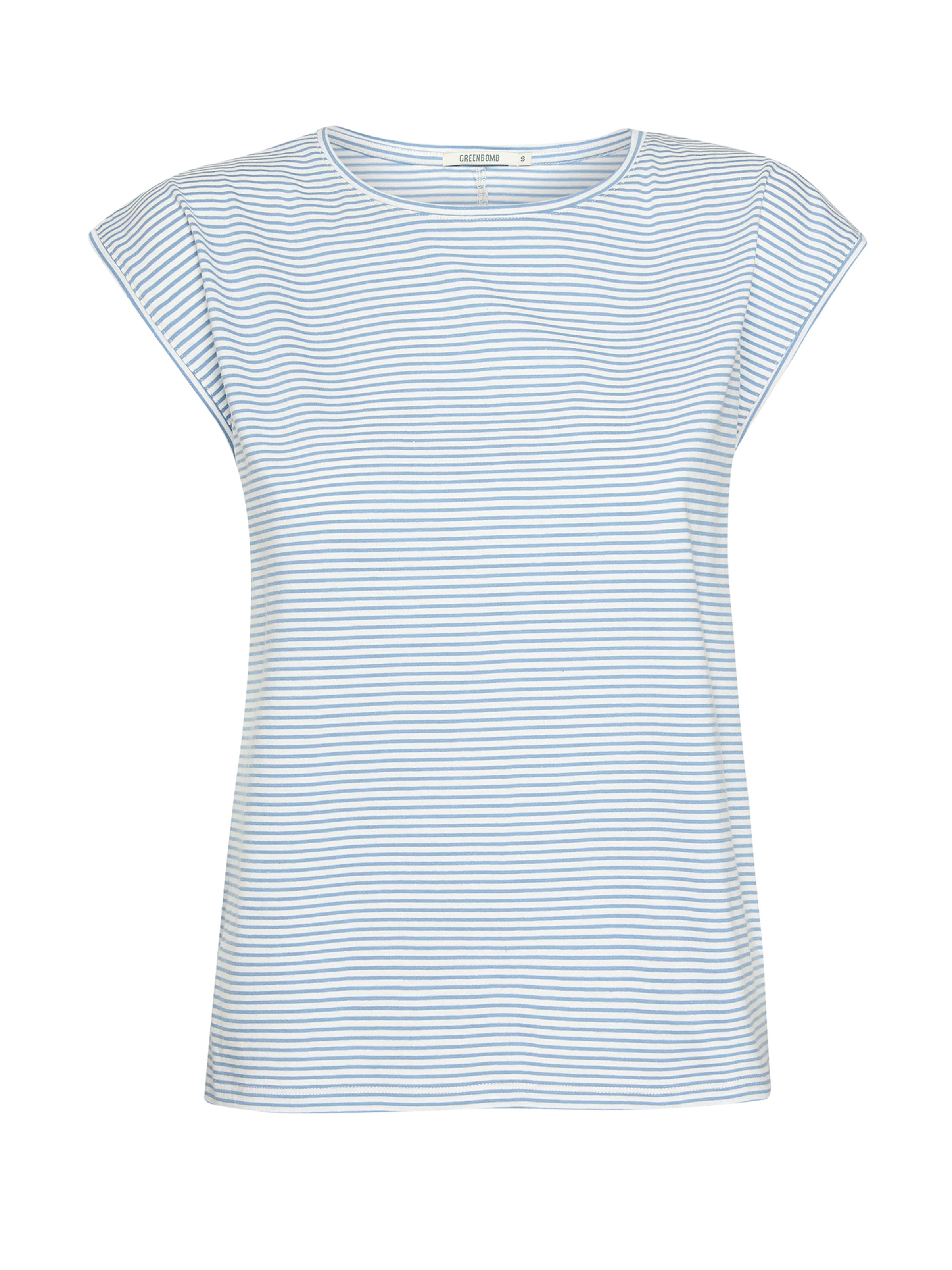 Maglietta 'Timid Basic' di GREENBOMB in blu: frontale