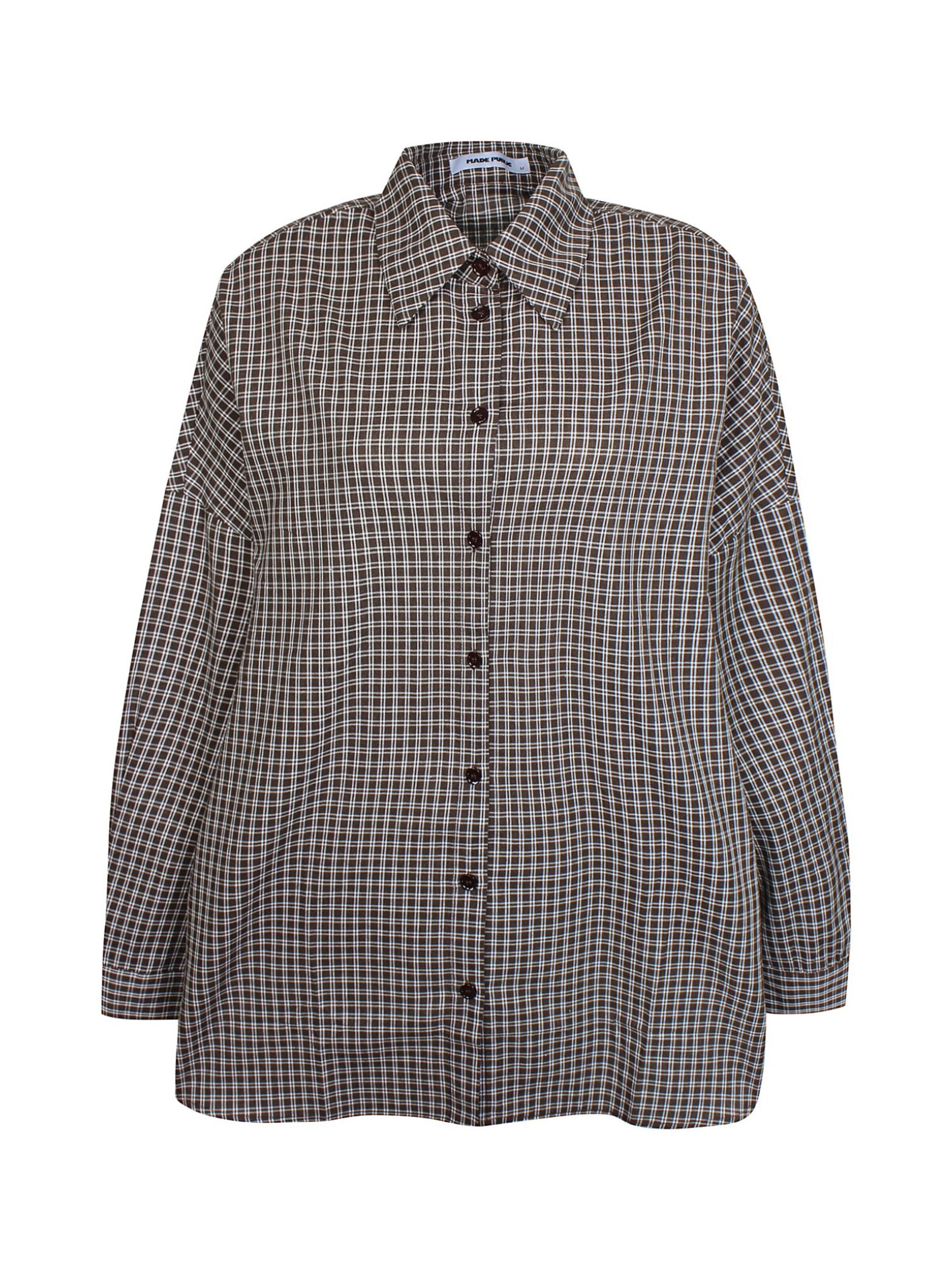 Made Public Shirt 'Lyck 103' in Brown: front