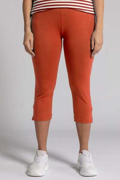Ulla Popken Pantalon en orange, Vue avec modèle