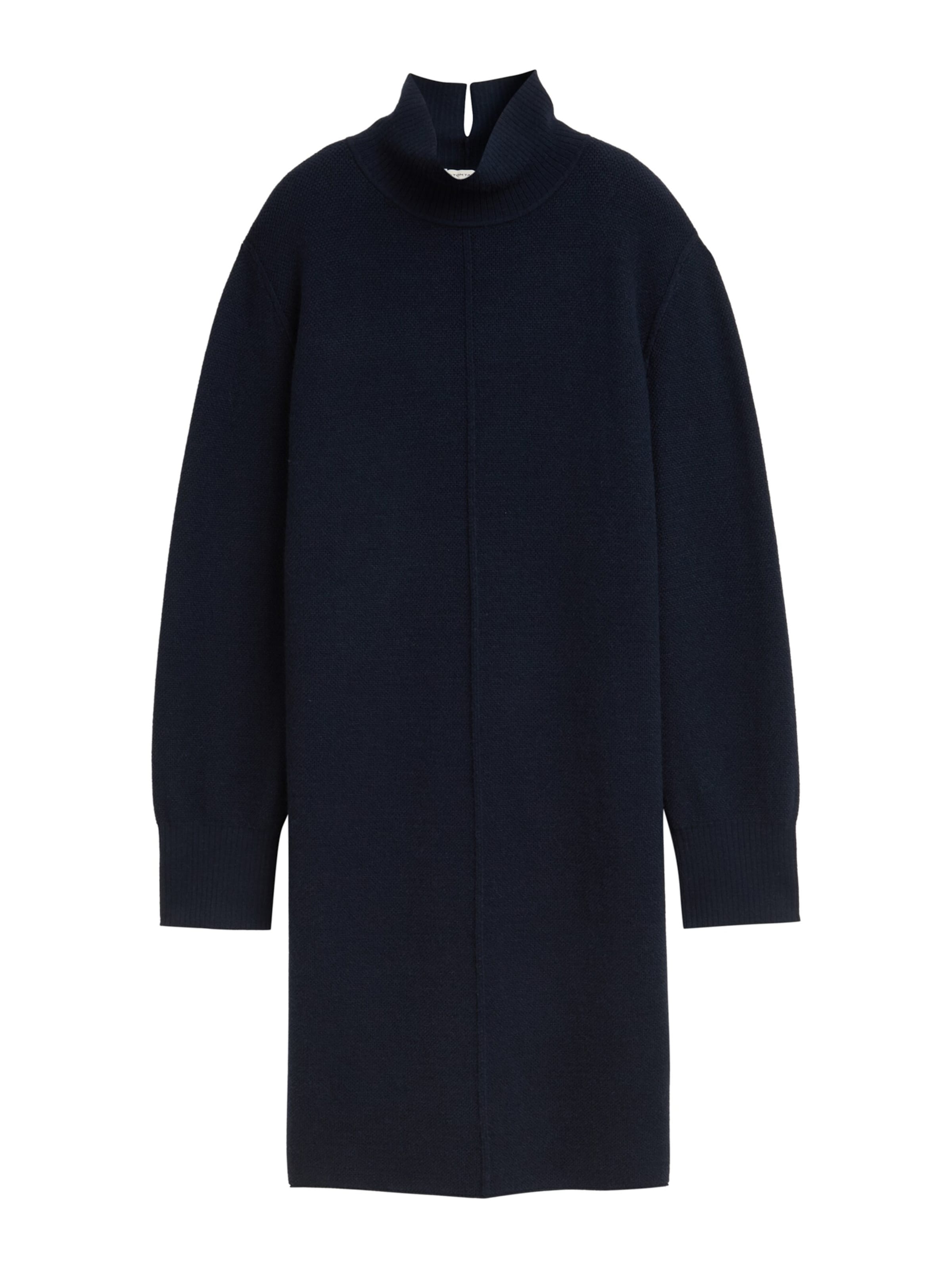 TOM TAILOR - Vestido de punto en azul: frente