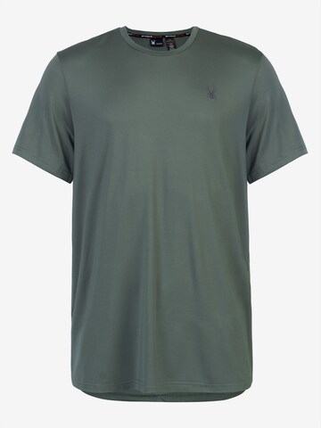 Spyder Functioneel shirt in Groen: voorkant