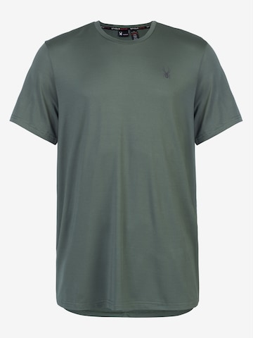 T-Shirt fonctionnel Spyder en vert : devant