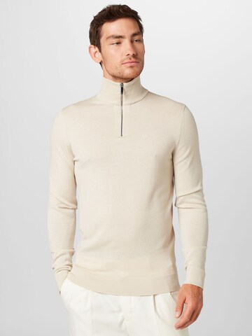 Calvin Klein Pullover  'SUPERIOR' in Beige: predná strana