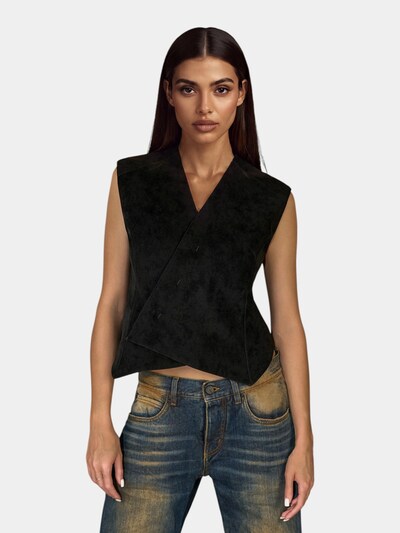 Made By Society Weste 'QUARK Vest - V27368' in XS in schwarz, Produktansicht