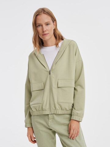 OPUS Zip-Up Hoodie 'Guliwo' in Green: front