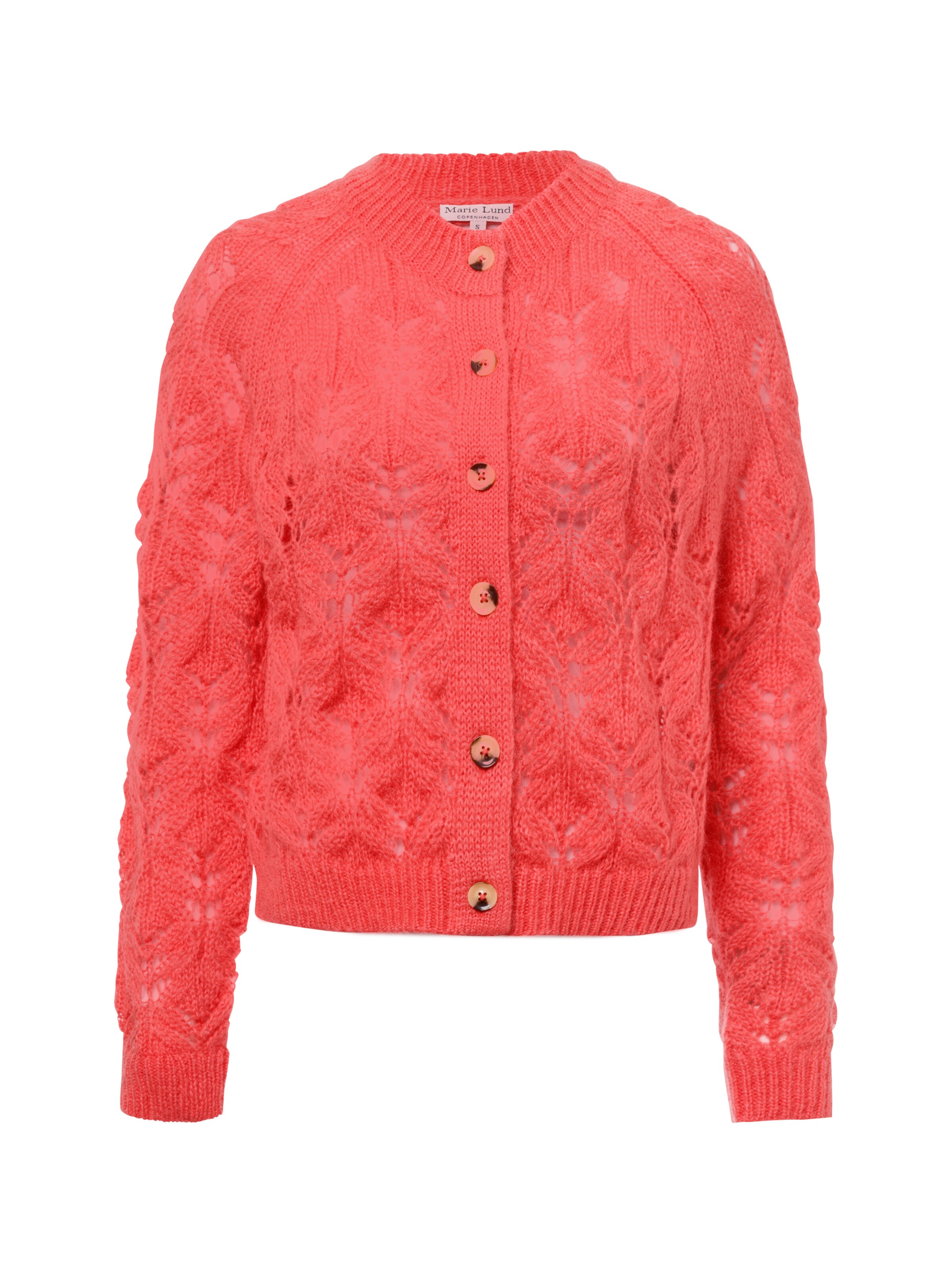 Marie Lund Strickjacke ' ' in Orange: Vorderseite