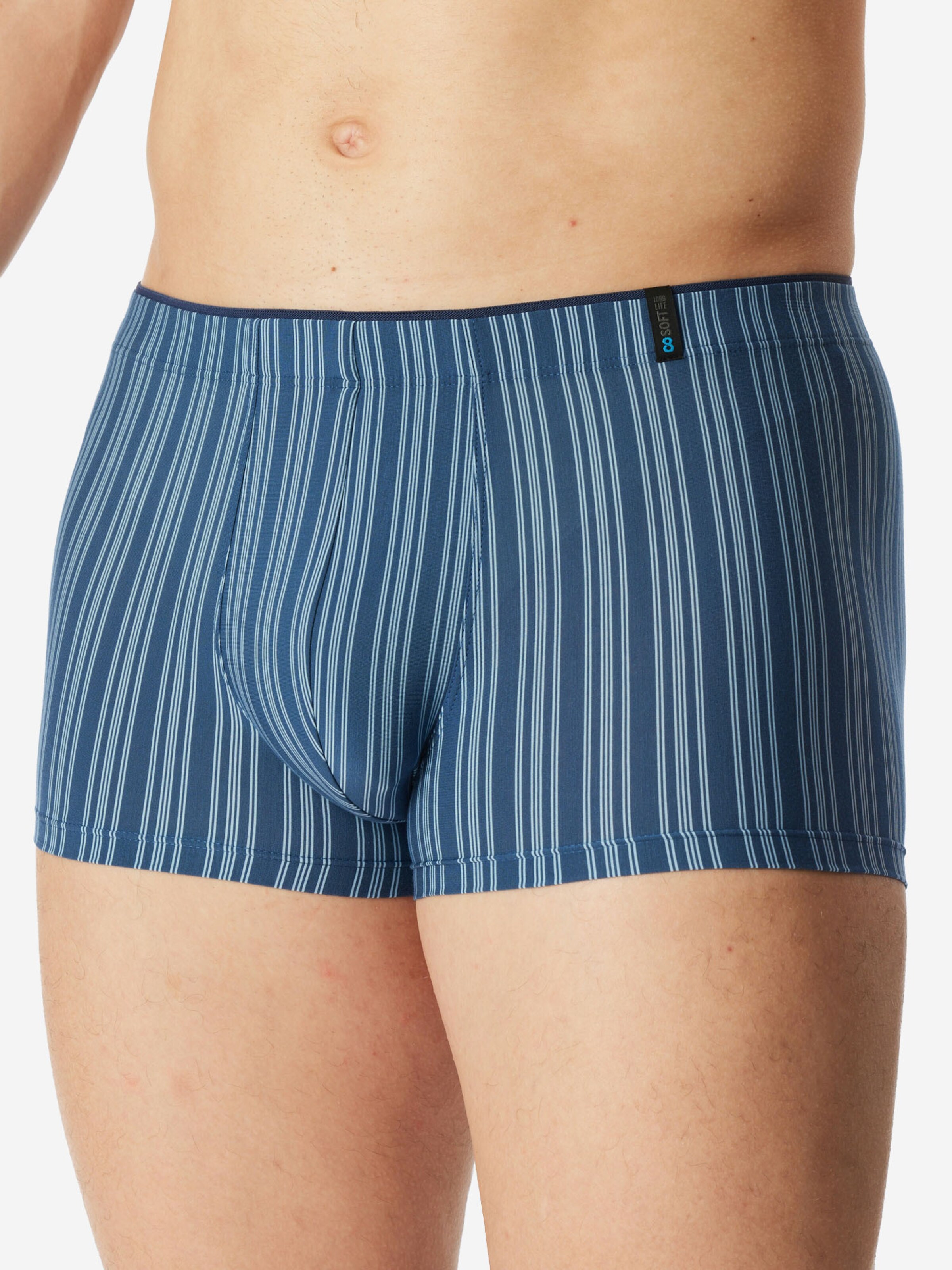 Boxers ' Long Life Soft ' SCHIESSER en bleu : devant