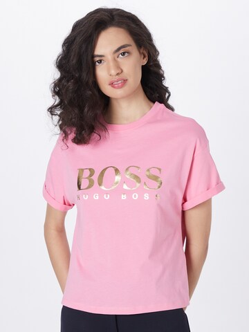 BOSS T-Shirt 'Evina' in Pink: predná strana