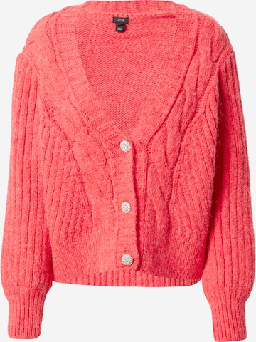 River Island Knit Cardigan in Red: front