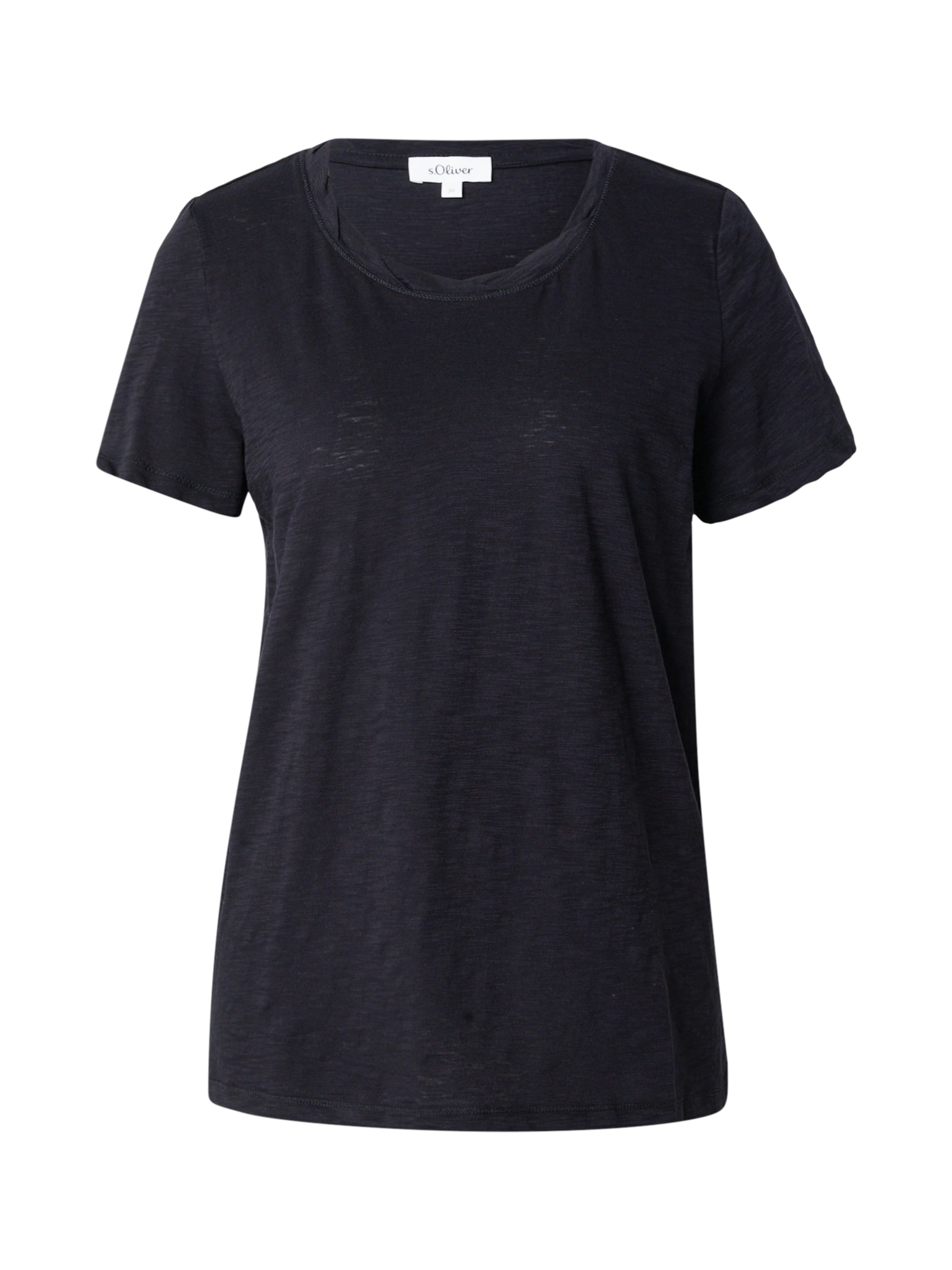 s.Oliver T-Shirt in Schwarz: Vorderseite
