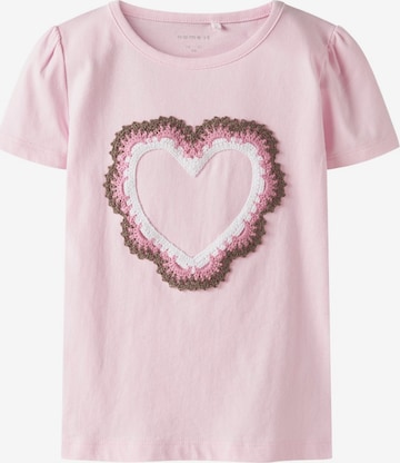 T-Shirt 'NMFJAMARIA' NAME IT en rose : devant