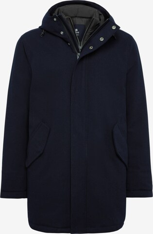 Boggi Milano Winter Parka in Blue: front