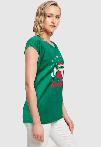 T-shirt 'The Mandalorian - Joy To The Galaxy' ABSOLUTE CULT en vert
