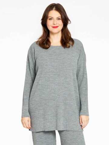 YOEK Pullover 'Lounge' in Grau: Vorderseite