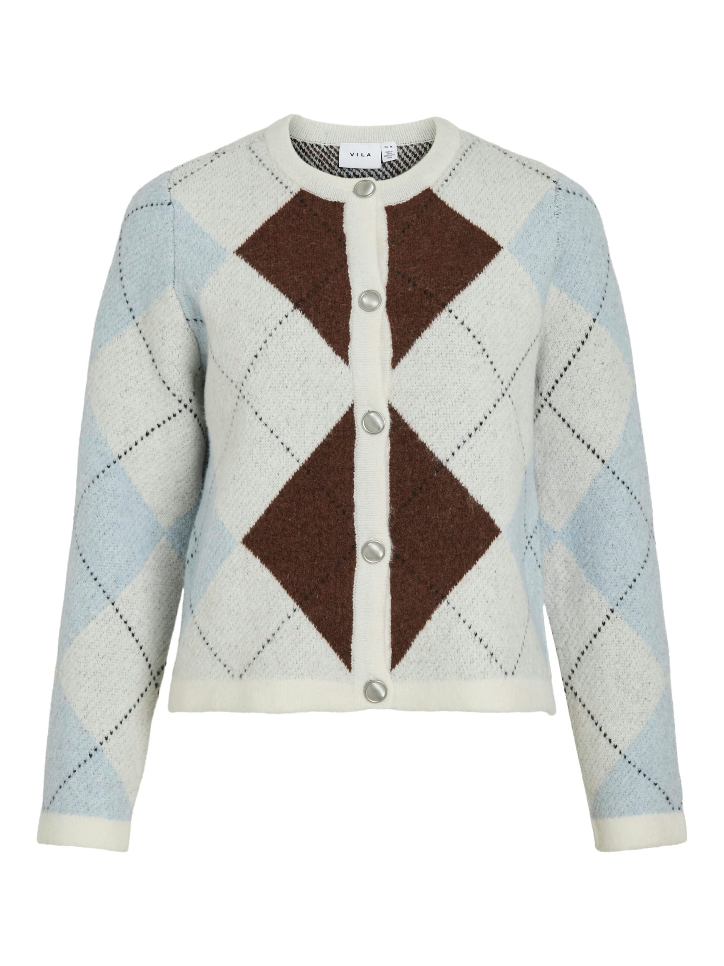 VILA Gebreid vest 'Kayla' in Beige: voorkant