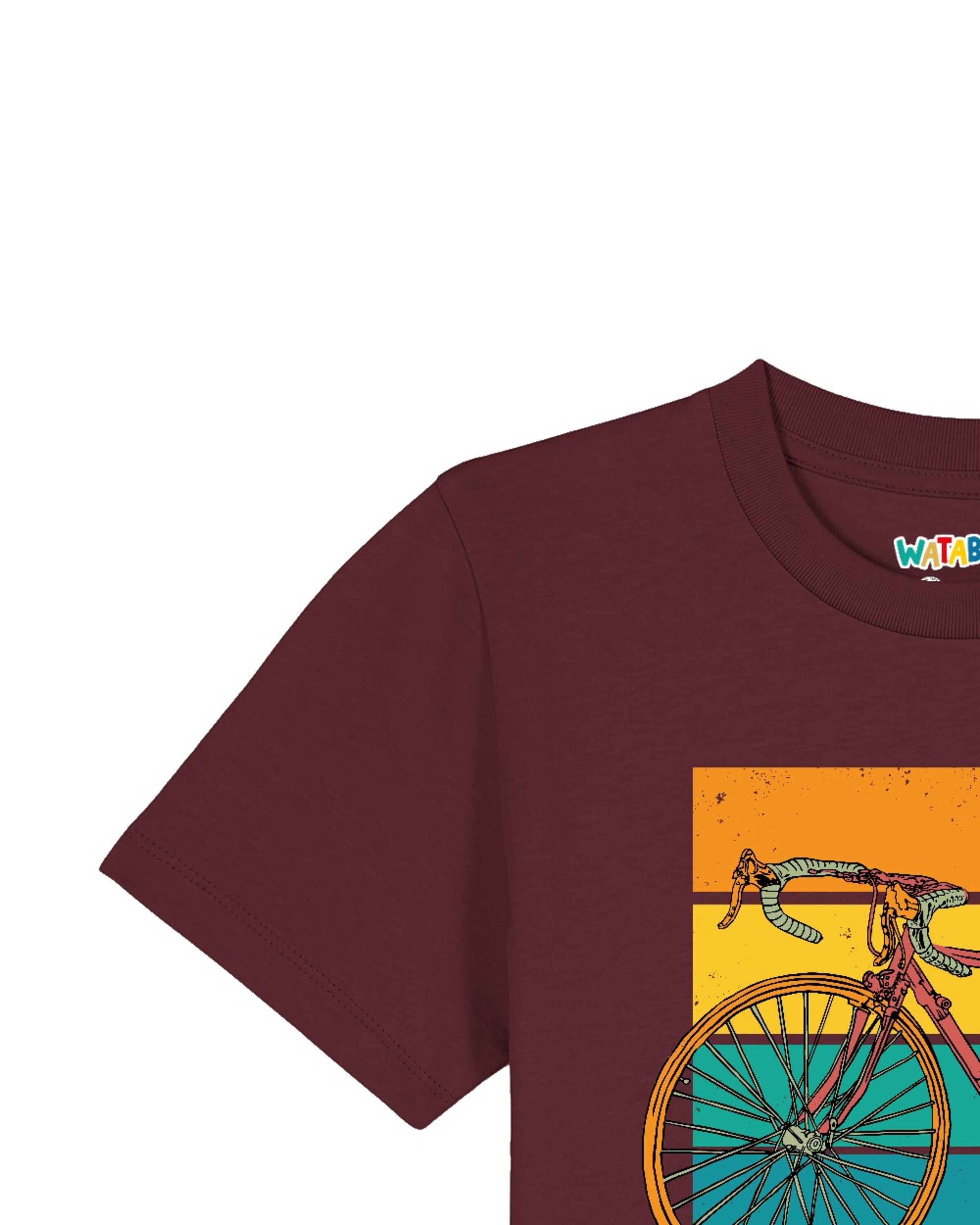 watabout.kids Shirt ' Retro Bike ' in Rood