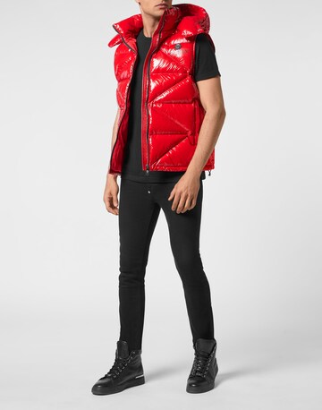 Philipp Plein Vest 'Hexagon' in Red