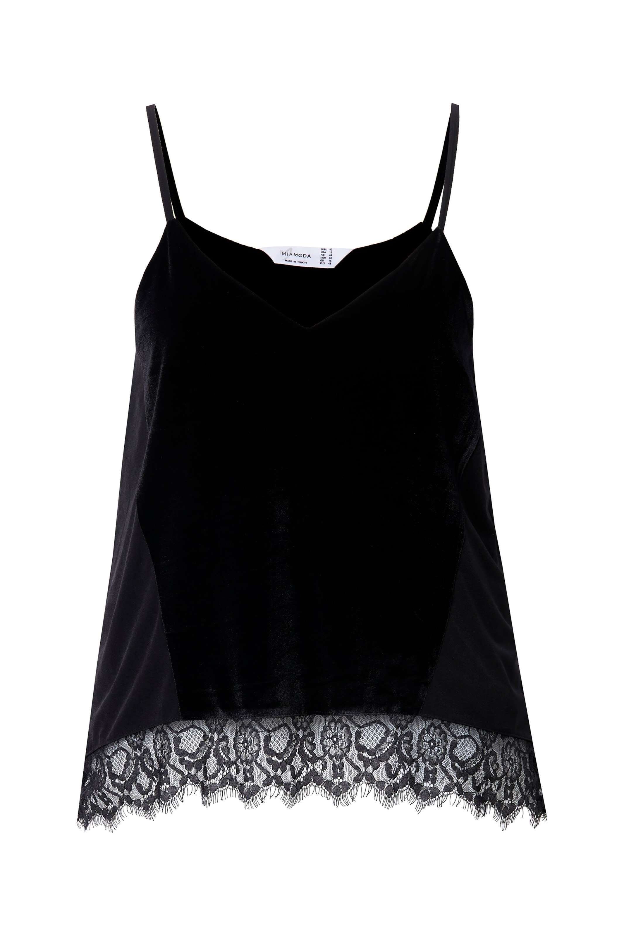 MIAMODA Top in Black: front