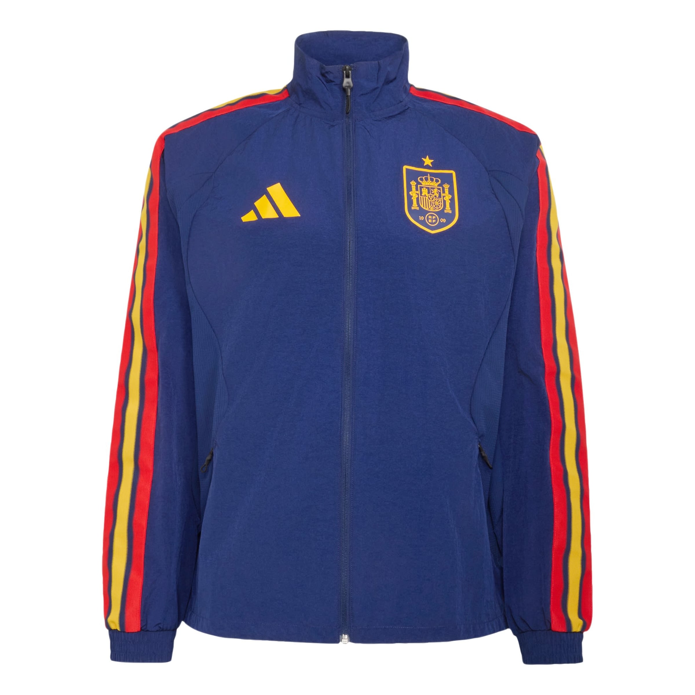 ADIDAS PERFORMANCE Training jacket 'Spanien Anthem' in XS in Dark blue / Curry / Red, Item view