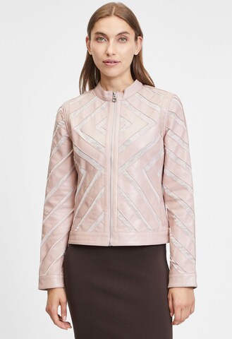 Gipsy Between-Season Jacket in Pink: front