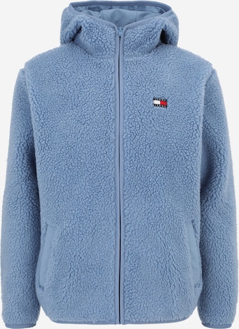 Veste en polaire Tommy Jeans en bleu : devant