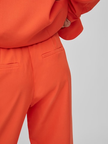 VILA Regular Bukse 'Kammas' i oransje