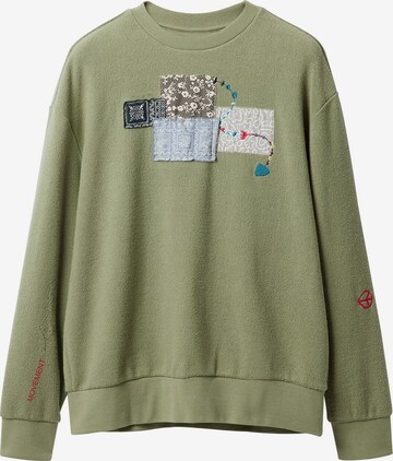 Desigual Sweatshirt i grön: framsida