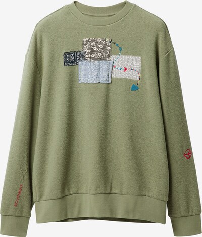 Desigual Sweater majica u zelena / miks boja, Pregled proizvoda