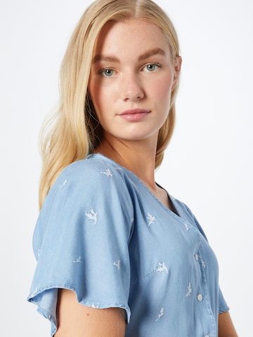 PIECES Shirt Dress 'Vilma' in Blue