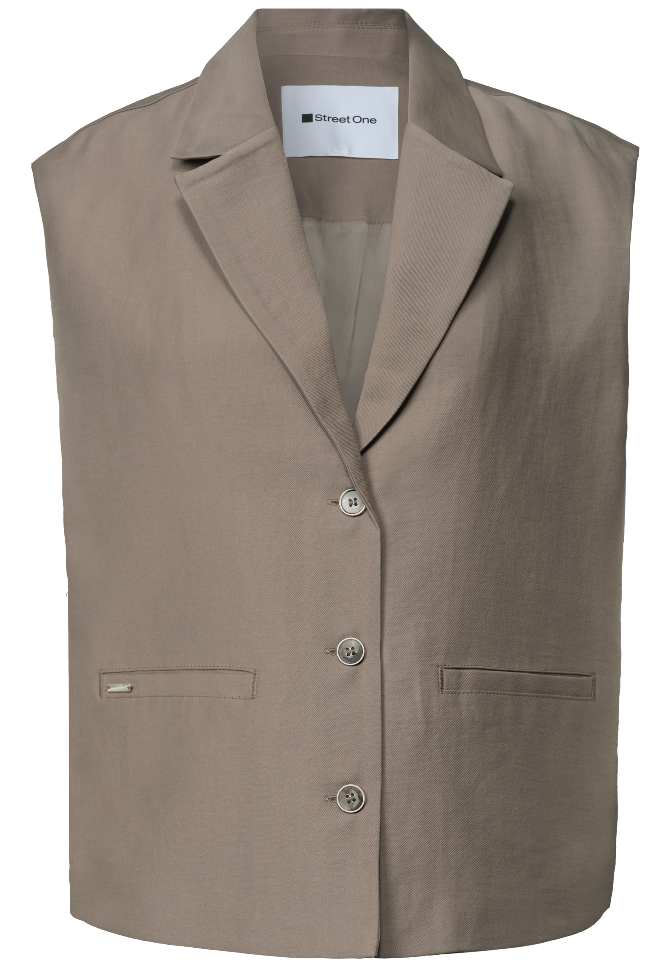 STREET ONE Weste in Beige: Vorderseite