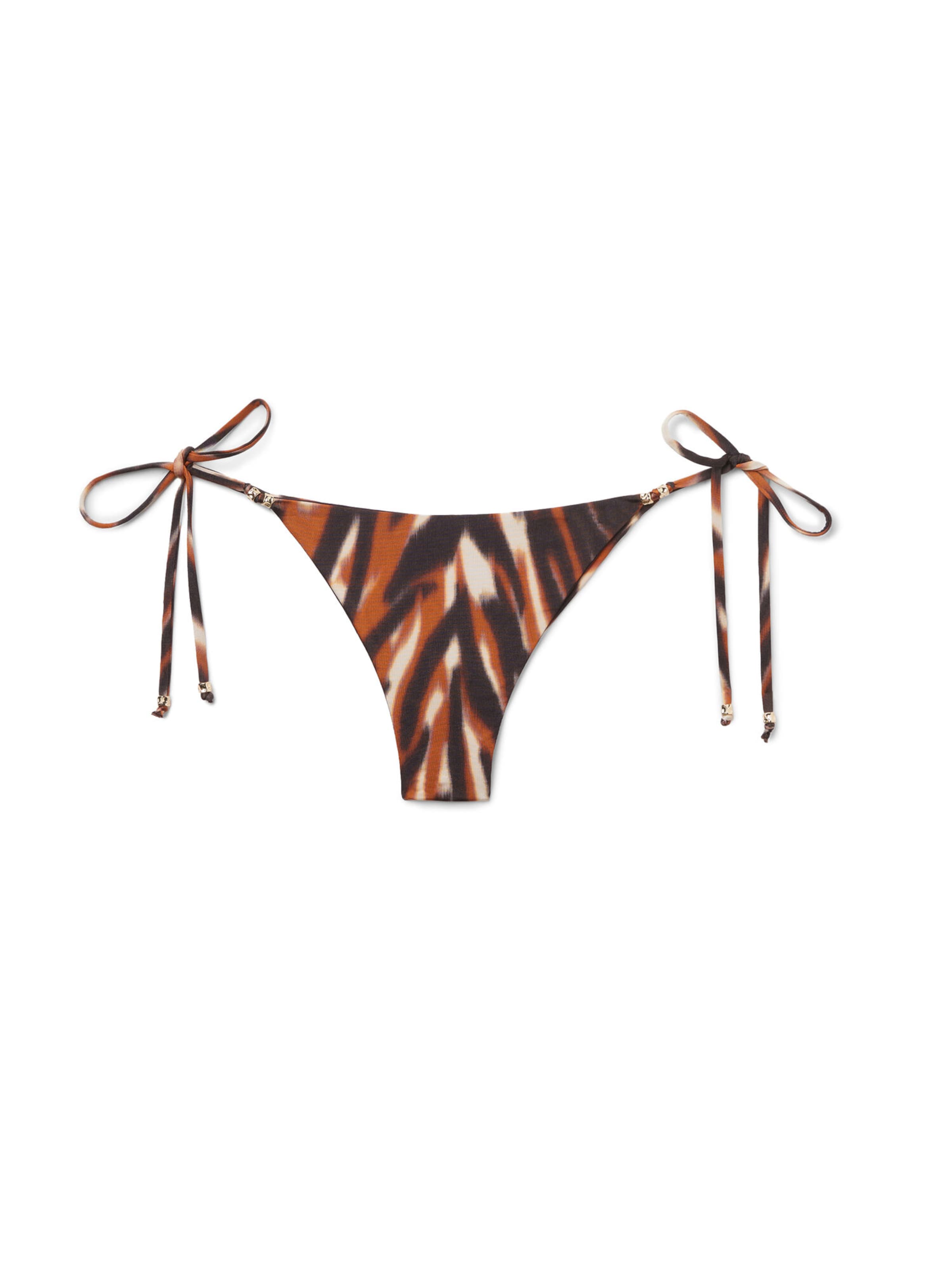CALZEDONIA Bikini Bottoms in Brown: front
