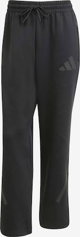 ADIDAS SPORTSWEAR Regular Urheiluhousut 'Z.N.E.' värissä musta: etupuoli