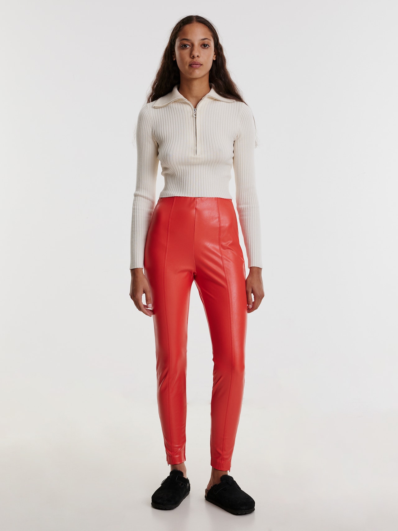 EDITED Leggings 'Teresa' rouge