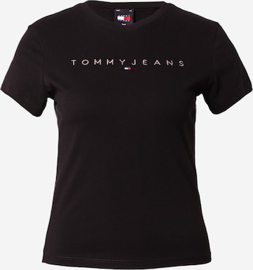 Tommy Jeans Μπλουζάκι σε μαύρο: μπροστά