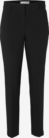 Regular Pantalon à plis 'LINA' SELECTED FEMME en noir : devant