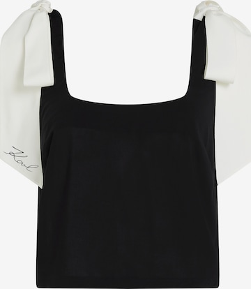 juoda Karl Lagerfeld Palaidinė be rankovių: priekis