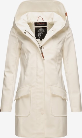 MARIKOO Raincoat 'Mayleen' in White: front