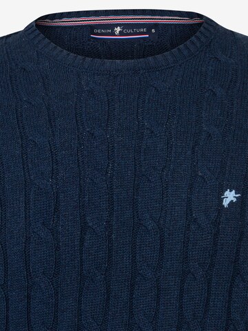 DENIM CULTURE Sweater 'Jeffrey' in Blue