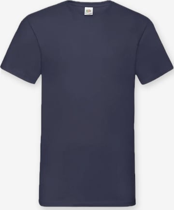 T-Shirt 'V-Neck T-shirt' FRUIT OF THE LOOM en bleu : devant