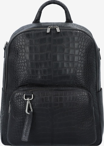 Cowboysbag Backpack 'Huyton ' in Black: front