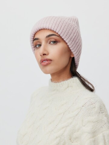 LeGer by Lena Gercke Beanie 'Emely' in Pink: front