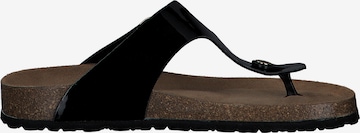 TAMARIS T-Bar Sandals in Black