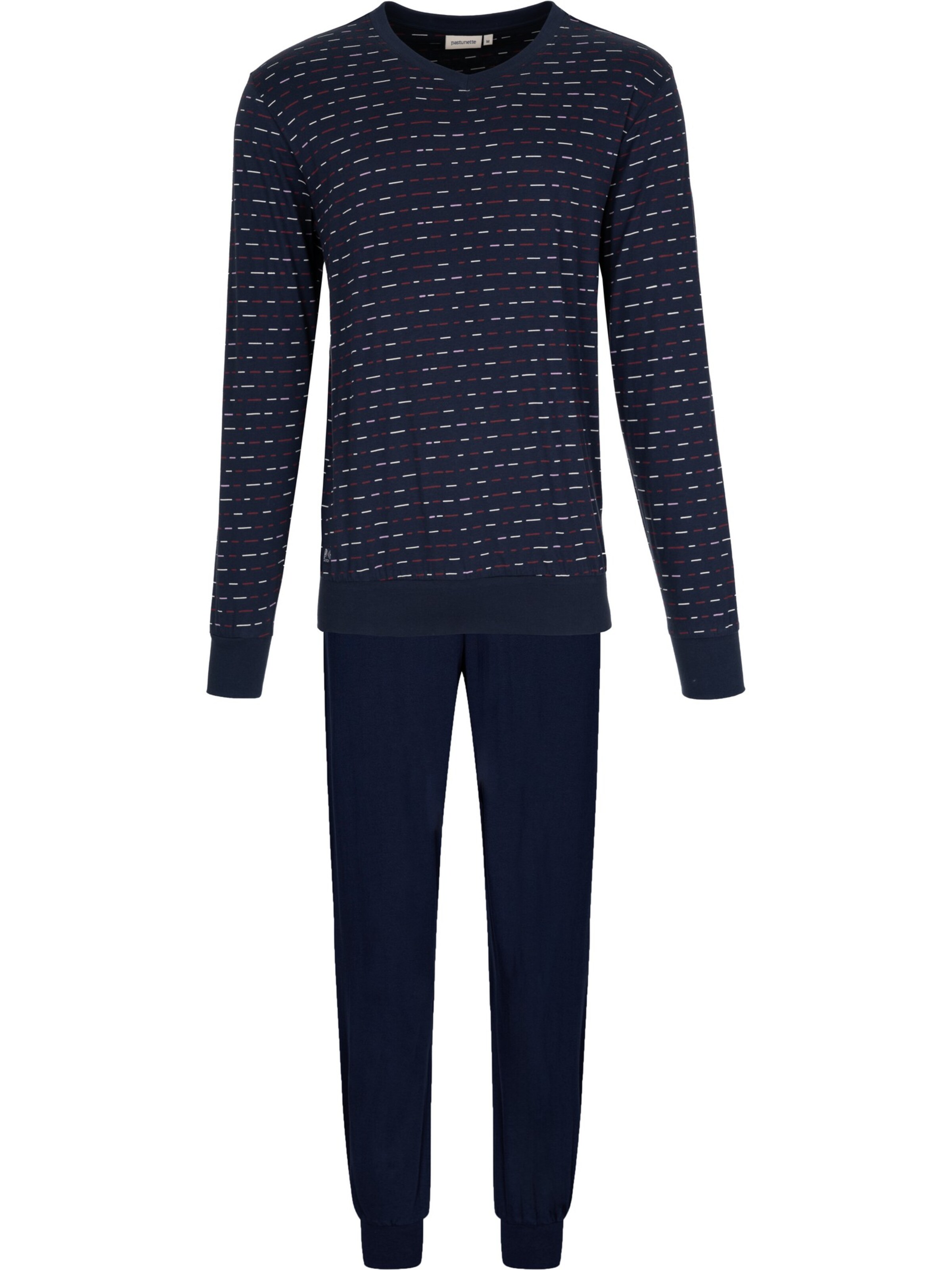 Pastunette Pyjama lang 'Northern Nights' in Blauw