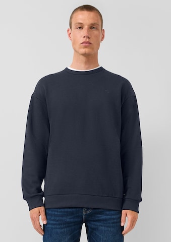 QS Sweatshirt i blå: framsida