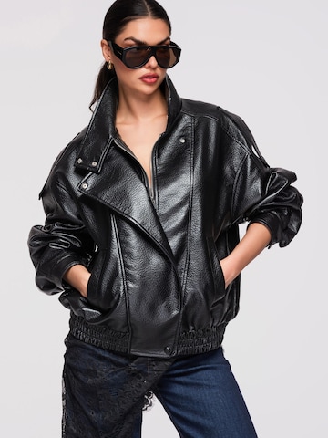 Ombre Between-Season Jacket in Black: front