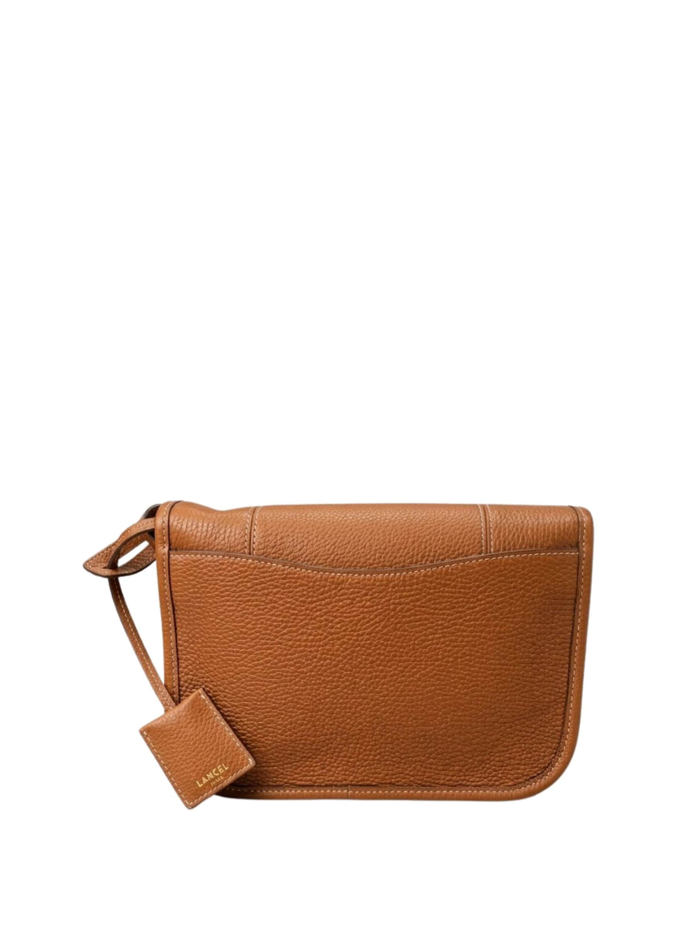 Lancel Schoudertas 'Lancel Sac Rabat M Victoire Camel Femme' in Bruin