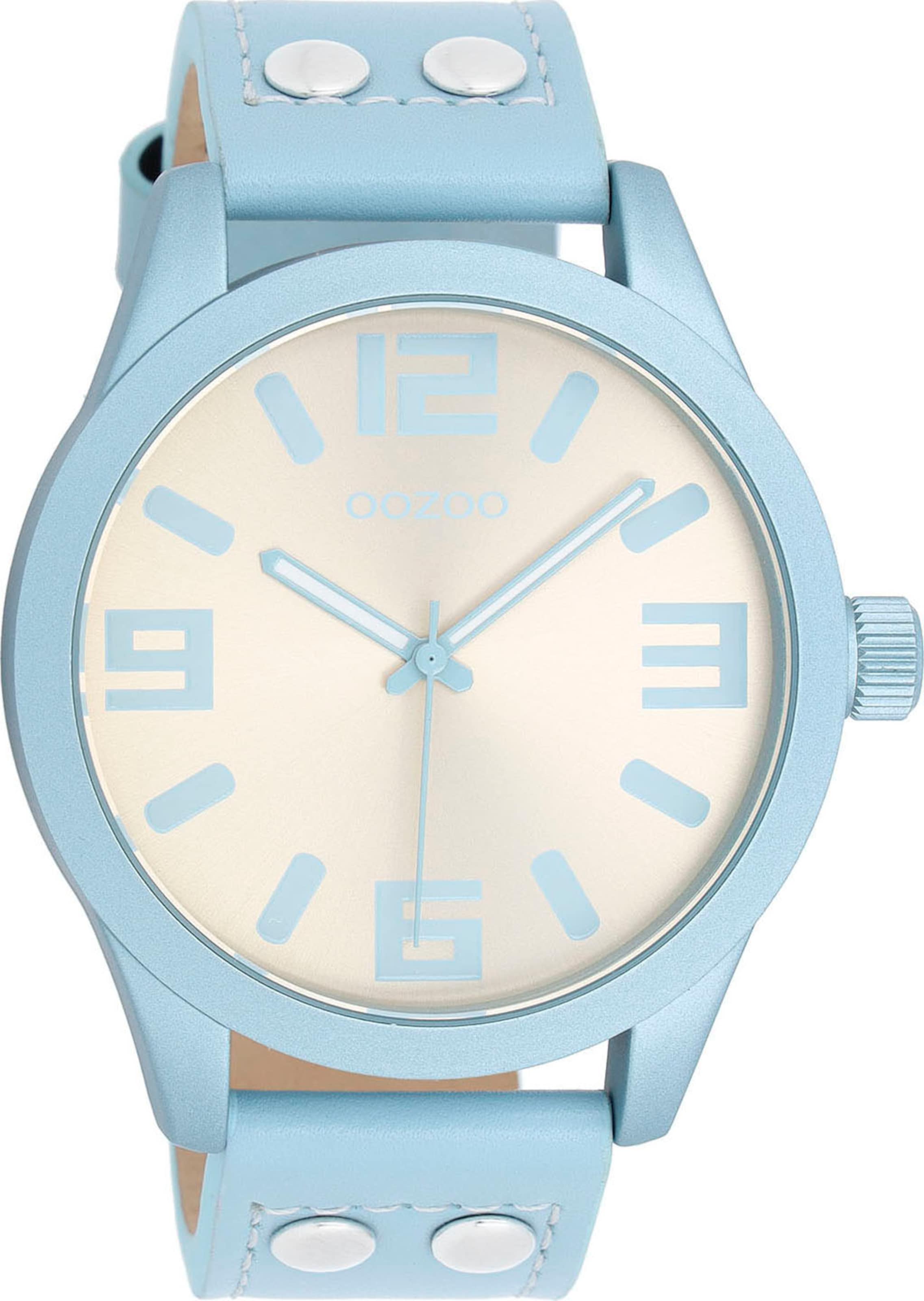 OOZOO Analog Watch in Blue: front